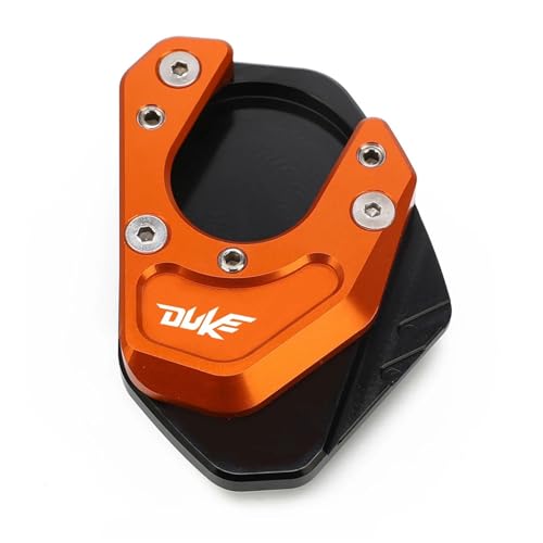 ByoBLu Motorradzubehör Aluminium-Seitenständer-Vergrößerer Kickstand-Plattenpolster Kompatibel mit Duke 125 200 390 690 SMC DUKE125 DUKE200 DUKE390 ByoBLu Motorradzubehör Aluminium-Seitenständer-Vergrößerer Kickstand-Plattenpolster Kompatibel mit Duke 125 200 390 690 SMC DUKE125 DUKE200 DUKE390 von ByoBLu