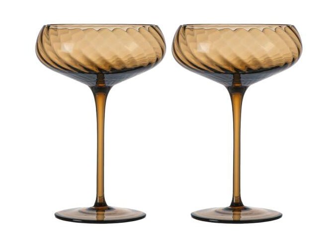 Champagner-Schale 2er-Set Opacity braun von Byon