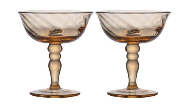 Coupe-Glas 2er-Set Opacity pfirsich von Byon