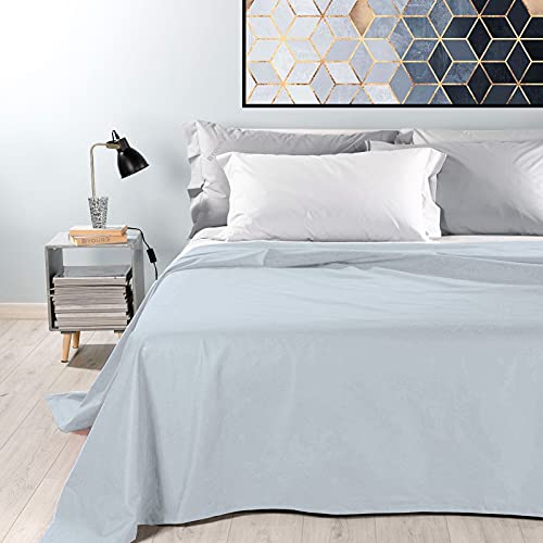 Byour3 - Tagesdecke Reine Baumwolle 100% LICHT Doppelbett Einzelbett Queen Size Bettdecke Rechteckiges Hypoallergenes Dekorative Decke Widerstandsfähige Abdeckung Schlafzimmer (Eisgrau, Einzelbett) von Byour3