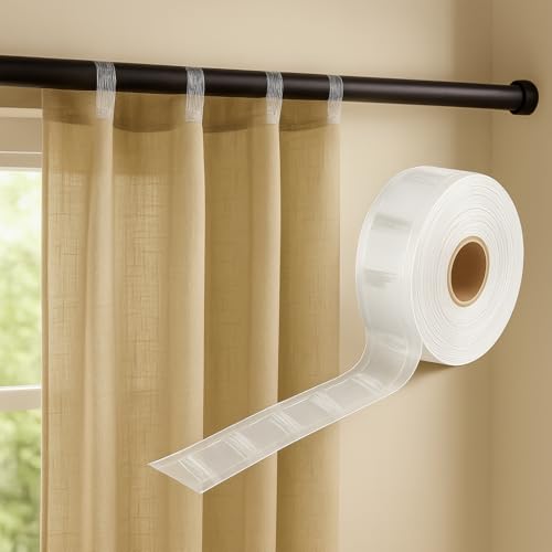 Byour3 – Wellenband für Zeltstange - Transparentes Wellen-Nähband für Stäbchen Saumbänder für Innenvorhänge mit Nylonfäden Plastikzelt Vorhänge mit Wellenband (Welle Transp, 10 Meter) von Byour3