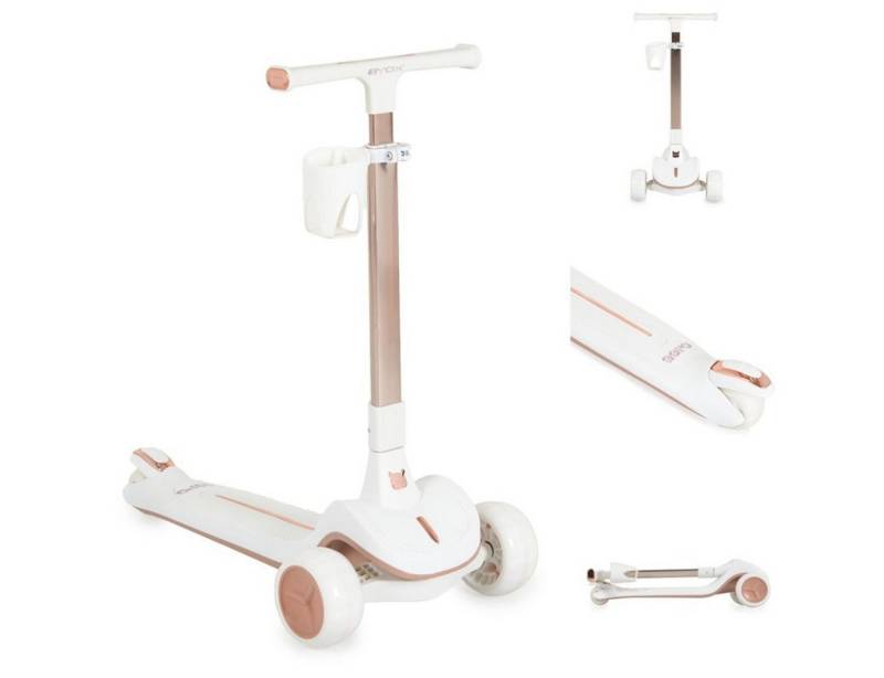 Byox Cityroller Kinderroller Aero klappbar, Getränkehalter Hinterradbremse höhenverstellbar von Byox