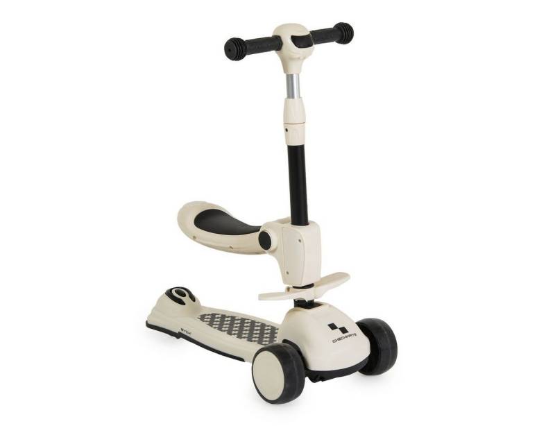 Byox Cityroller Kinderroller Checkmate 2 in 1, Laufrad, Sound, Licht, Lenkerhöhe verstellbar von Byox