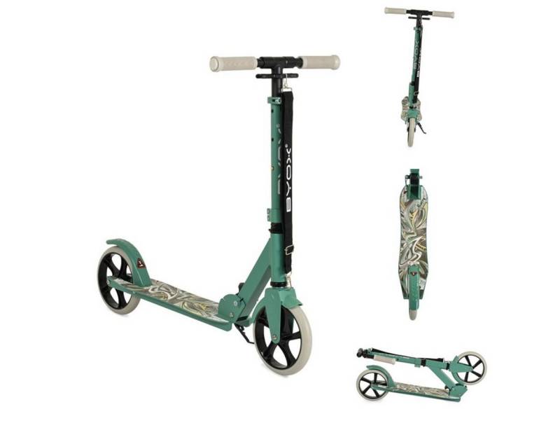 Byox Cityroller Kinderroller Flurry, klappbar, Seitenständer, höhenverstellbar, PU-Räder von Byox