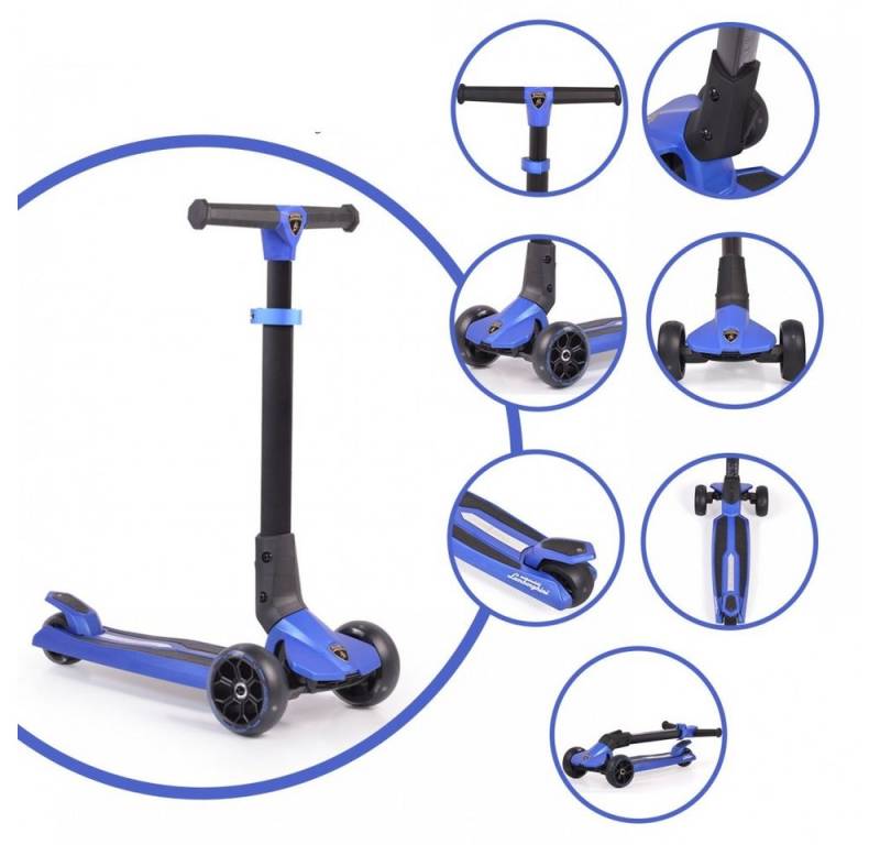 Byox Cityroller Kinderroller Lamborghini 3 Räder, klappbar PU-Räder ABEC-7 LED-Räder Bremse Byox Cityroller Kinderroller Lamborghini 3 Räder, klappbar PU-Räder ABEC-7 LED-Räder Bremse von Byox