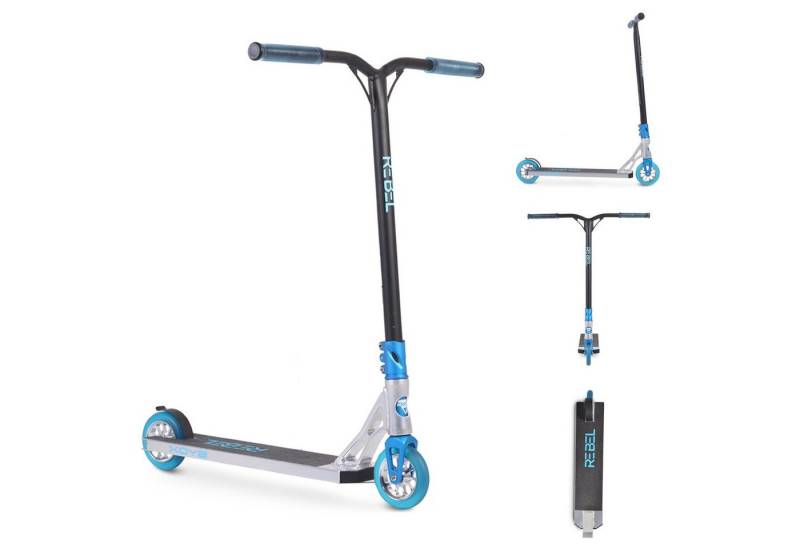 Byox Cityroller Kinderroller Rebel, Aluminium, ABEC-9 Lager, Stahllenker, PU Räder, Bremse von Byox