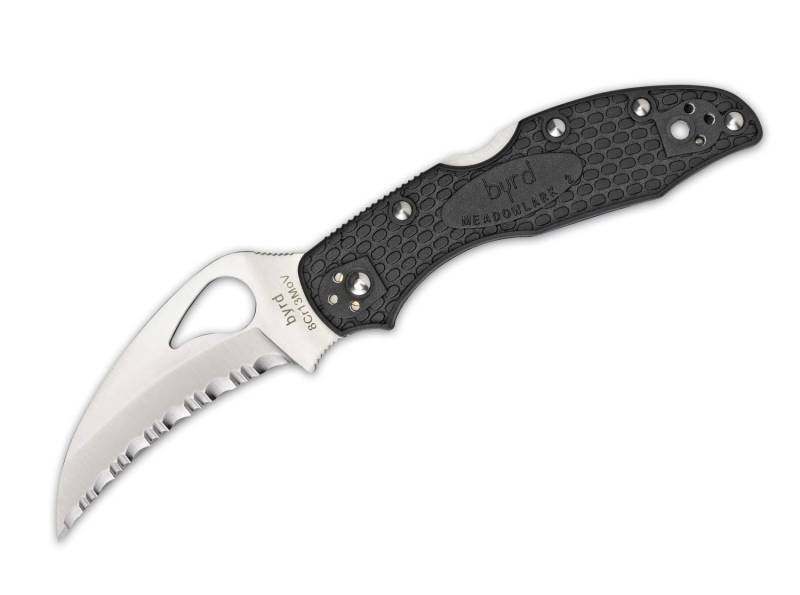Taschenmesser SPYDERCO BY22SBK HAWKBILL Wellenschliff von Byrd