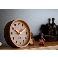 Holzuhr, Holz-Tischuhr, Tischuhr, Home Decor Clock, Schreibtischuhr Vintage, Schlafzimmeruhr, Bürouhr von Byresinart