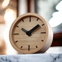 Regaluhr, Holzuhr, Tischuhr, Schreibtischuhr Vintage, Holz-Schreibtischuhr, Vintage-Uhr, Schreibtischuhr, Schlafzimmeruhr, Retro-Uhr von Byresinart