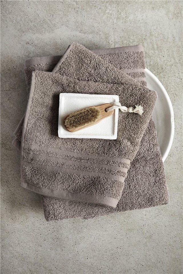 Byrklund Handtuch Gästetuch Bath Basics Taupe - 2x 30x50 cm, Baumwolle (1-St) von Byrklund