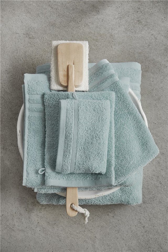Byrklund Handtuch Gästetuch Bath Basics Meeresblau - 2x 30x50 cm, Baumwolle (1-St) von Byrklund