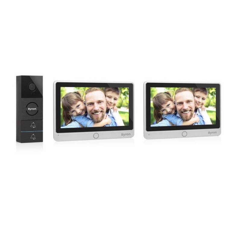 Byron Video-Türsprechanlage Byron Video-Türsprechanlage schwarz 2 Monitore mit Byron Video-Türsprechanlage Byron Video-Türsprechanlage schwarz 2 Monitore mit von Byron