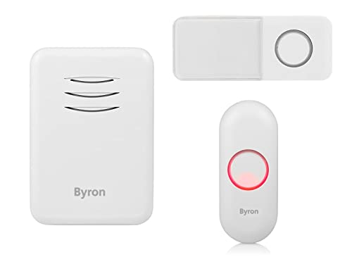 Funkklingel SET mit Namensschild & 2x Klingeltaster beleuchtet Funkklingel SET mit Namensschild & 2x Klingeltaster beleuchtet von Byron