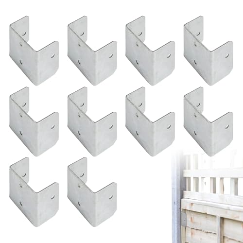 10 Stück Edelstahl Flechtzaunhalter U-Form, 32/35 mm Rostfreie U-Pfostenträger Zaunhalter für Holzpfosten Betonpfosten, Zaunbefestigung für Gartenbau Landwirtschaft Holzverarbeitung Carport von Byuexhp