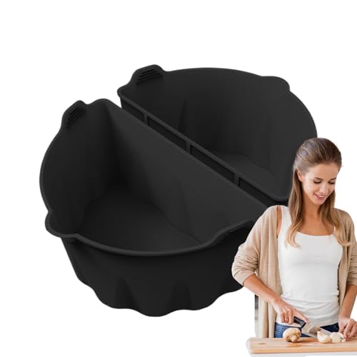 Byuexhp Trennwand Einlage Für Slow Cooker - Passt Für 5.5-7.5 Liter Ovalförmige Kochgeschirr | Wiederverwendbare Silikon Slow Cooker Trennwand | Für Fleisch Suppen Hähnchen Fische Kartoffeln Tomaten von Byuexhp