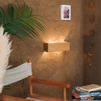 Wandlampe Aus Holz, Eiche Als Bauernhaus Dekor von Bywoodesign