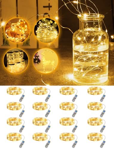 Bzavor 12 Stück Lichterkette Batterie mit Timer,2M 20 Mini Lichterkette mit Batterie,lichterkette klein mit timer Wasserdicht für Party Hochzeit Weihnachten Beleuchtung Deko Bzavor 12 Stück Lichterkette Batterie mit Timer,2M 20 Mini Lichterkette mit Batterie,lichterkette klein mit timer Wasserdicht für Party Hochzeit Weihnachten Beleuchtung Deko von Bzavor