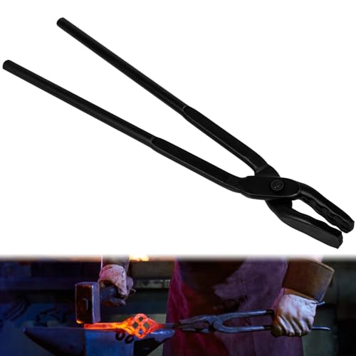 Bzsunway Messerschmiedewerkzeug Schmiedezange Schmiedezange Wolfkieferzange 16 (410 mm) für Anfänger und Meister von Bzsunway