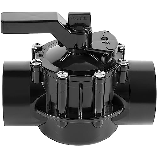 Bzsunway Pool Inline 2-Wege-Umstellventil, 3,8 cm (1 1/2 Zoll), positive Dichtung und nicht schmierfähiges Ersatzventil, kompatibel mit Bodenpool, Wanne und Spa-System von Bzsunway