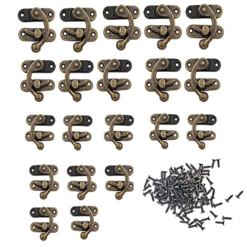 Bztzhm 20 Stück Antike Verriegelungshaken, Riegelhaken Haspe, Klein Antik Latch Hook, Antik Bronze Farbe Hasp, Links/Rechts Latch Hook, für Holzkiste Schmuckschatulle Kleiderschrank Bztzhm 20 Stück Antike Verriegelungshaken, Riegelhaken Haspe, Klein Antik Latch Hook, Antik Bronze Farbe Hasp, Links/Rechts Latch Hook, für Holzkiste Schmuckschatulle Kleiderschrank von Bztzhm