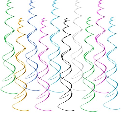 Bztzhm 60 Stück Hängende Spiralen, Multicolor Deko Spiralen, Deko hängende Spiralen Girlande, Hängende Spiralen Girlande, Wirbel Dekorative, für Hochzeiten Geburtstag Weihnachten Partydekoration Bztzhm 60 Stück Hängende Spiralen, Multicolor Deko Spiralen, Deko hängende Spiralen Girlande, Hängende Spiralen Girlande, Wirbel Dekorative, für Hochzeiten Geburtstag Weihnachten Partydekoration von Bztzhm
