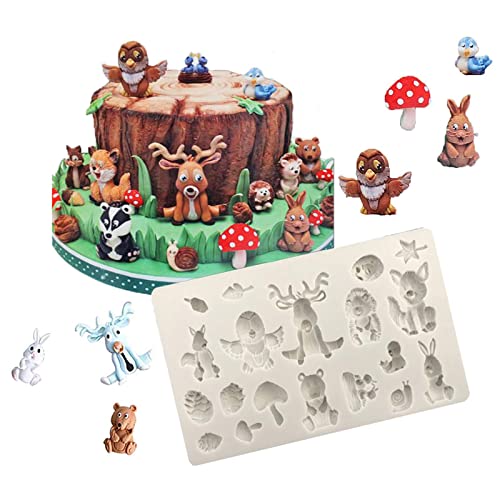 3D Tierformen Silikon Schokoladenformen, DIY Backen Fondant Formen, Tiere Silikonform zum Dekorieren von Schokoladenkuchen zum Basteln 3D Tierformen Silikon Schokoladenformen, DIY Backen Fondant Formen, Tiere Silikonform zum Dekorieren von Schokoladenkuchen zum Basteln von Bztzhm