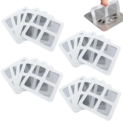Bzzerumy 20 Stück Abflusssieb, Haarsieb Dusche, Abflusssieb für Badezimmer Badewanne und Küche, Haarsieb, Abflusssieb Waschbecken，Spülbecken Sieb (Grau) von Bzzerumy