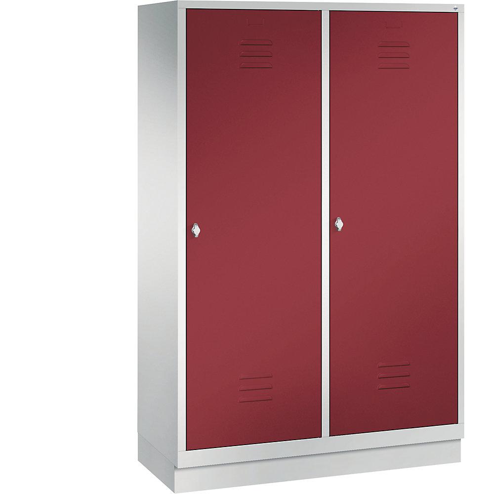 CLASSIC Garderobenschrank mit Sockel, Tür über 2 Abteile C+P von C+P