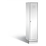 C+P Garderobenschrank Classic H1800xB420xT500mm Korpus: Verkehrsweiß Türen: Verkehrsweiß Abteil: 1 Abteilbreite: 400 Fach: 1 Drehriegel von C+P