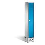 C+P Garderobenschrank Classic H1850xB320xT500mm Korpus: Lichtgrau Türen: Lichtblau Abteil: 1 Abteilbreite: 300mm von C+P