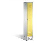 C+P Garderobenschrank Classic H1850xB320xT500mm Korpus: Lichtgrau Türen: Schwefelgelb Abteil: 1 Abteilbreite: 300mm von C+P