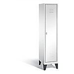 C+P Garderobenschrank Classic H1850xB420xT500mm Korpus: Verkehrsweiß Türen: Verkehrsweiß Abteil: 1 Abteilbreite: 400mm von C+P