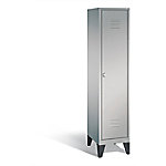 C+P Garderobenschrank Classic H1850xB420xT500mm Korpus: Weißaluminium Türen: Weißaluminium Abteil: 1 Abteilbreite: 400mm von C+P