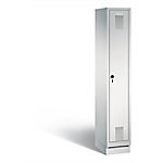 C+P Garderobenschrank Evolo H1800xB320xT500mm Korpus: Lichtgrau Türen: Lichtgrau Abteil: 1 Abteilbreite: 300 Fach: 1 Sicherheits-Drehriegel von C+P