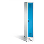 C+P Garderobenschrank Evolo H1850xB320xT500mm Korpus: Lichtgrau Türen: Lichtblau Abteil: 1 Abteilbreite: 300mm von C+P