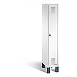 C+P Garderobenschrank Evolo H1850xB320xT500mm Korpus: Verkehrsweiß Türen: Verkehrsweiß Abteil: 1 Abteilbreite: 300mm von C+P