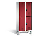 C+P Garderobenschrank Evolo H1850xB810xT500mm Korpus: Lichtgrau Türen: Rubinrot Abteile: 2 Abteilbreite: 400mm 3 Fächer C+P Garderobenschrank Evolo H1850xB810xT500mm Korpus: Lichtgrau Türen: Rubinrot Abteile: 2 Abteilbreite: 400mm 3 Fächer von C+P