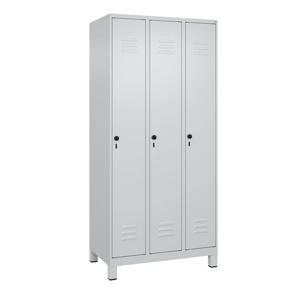 C+P Garderobenschrank Garderobenschrank Classic Plus, Abteilbreite 30 cm, mit Füßen Fußteile verzinkt, erhöhter Korrosionsschutz C+P Garderobenschrank Garderobenschrank Classic Plus, Abteilbreite 30 cm, mit Füßen Fußteile verzinkt, erhöhter Korrosionsschutz von C+P