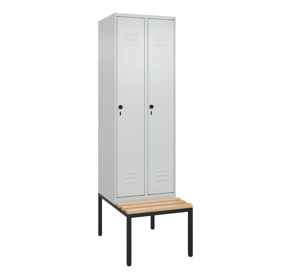 C+P Garderobenschrank Garderobenschrank Classic Plus, Abteilbreite 30 cm, mit Sitzbank Raumgewinn durch Korpushöhe 1700 mm C+P Garderobenschrank Garderobenschrank Classic Plus, Abteilbreite 30 cm, mit Sitzbank Raumgewinn durch Korpushöhe 1700 mm von C+P