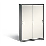 C+P Schiebetürenschrank Acurado H1950xB1200xT400mm Korpus Vulkangrau Fronten Perlweiß Anzahl Fächer: 4 von C+P