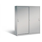 C+P Schiebetürenschrank Acurado H1950xB1600xT500mm Korpus Weißaluminium Fronten Weißaluminium Anzahl Fächer: 12 von C+P