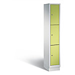 C+P Schließfachschrank Classic H1800xB320xT500 Korpus: Lichtgrau Türen: Viridingrün 1 Abteil 3 Fächer von C+P