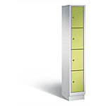 C+P Schließfachschrank Classic H1800xB320xT500 Korpus: Lichtgrau Türen: Viridingrün 1 Abteil 4 Fächer von C+P