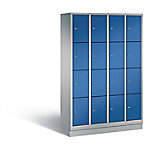 C+P Schließfachschrank Evolo H1800xB1190xT500 Korpus: Weißaluminium Türen: Enzianblau 4 Abteile 16 Fächer C+P Schließfachschrank Evolo H1800xB1190xT500 Korpus: Weißaluminium Türen: Enzianblau 4 Abteile 16 Fächer von C+P