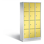 C+P Schließfachschrank Evolo H1800xB900xT500 Korpus: Lichtgrau Türen: Schwefelgelb 3 Abteile 12 Fächer C+P Schließfachschrank Evolo H1800xB900xT500 Korpus: Lichtgrau Türen: Schwefelgelb 3 Abteile 12 Fächer von C+P