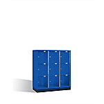 C+P Schließfachschrank Intro H1350xB1220xT480 Korpus: Lichtblau Türen: Acryglas 3 Abdeckplatte weiß Abteile 9 Fächer C+P Schließfachschrank Intro H1350xB1220xT480 Korpus: Lichtblau Türen: Acryglas 3 Abdeckplatte weiß Abteile 9 Fächer von C+P