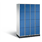 C+P Schließfachschrank Intro H1950xB1220xT490 Korpus: Lichtgrau Türen: Enzianblau 4 Abteile 16 Fächer C+P Schließfachschrank Intro H1950xB1220xT490 Korpus: Lichtgrau Türen: Enzianblau 4 Abteile 16 Fächer von C+P