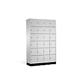 C+P Schließfachschrank Intro H1950xB1220xT490 Korpus: Lichtgrau Türen: Wasserblau 4 Abteile 24 Fächer C+P Schließfachschrank Intro H1950xB1220xT490 Korpus: Lichtgrau Türen: Wasserblau 4 Abteile 24 Fächer von C+P