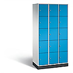C+P Schließfachschrank Intro H1950xB920xT490 Korpus: Lichtgrau Türen: Lichtblau 3 Abteile 15 Fächer C+P Schließfachschrank Intro H1950xB920xT490 Korpus: Lichtgrau Türen: Lichtblau 3 Abteile 15 Fächer von C+P