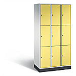 C+P Schließfachschrank Intro H1950xB920xT490 Korpus: Lichtgrau Türen: Schwefelgelb 3 Abteile 9 Fächer C+P Schließfachschrank Intro H1950xB920xT490 Korpus: Lichtgrau Türen: Schwefelgelb 3 Abteile 9 Fächer von C+P
